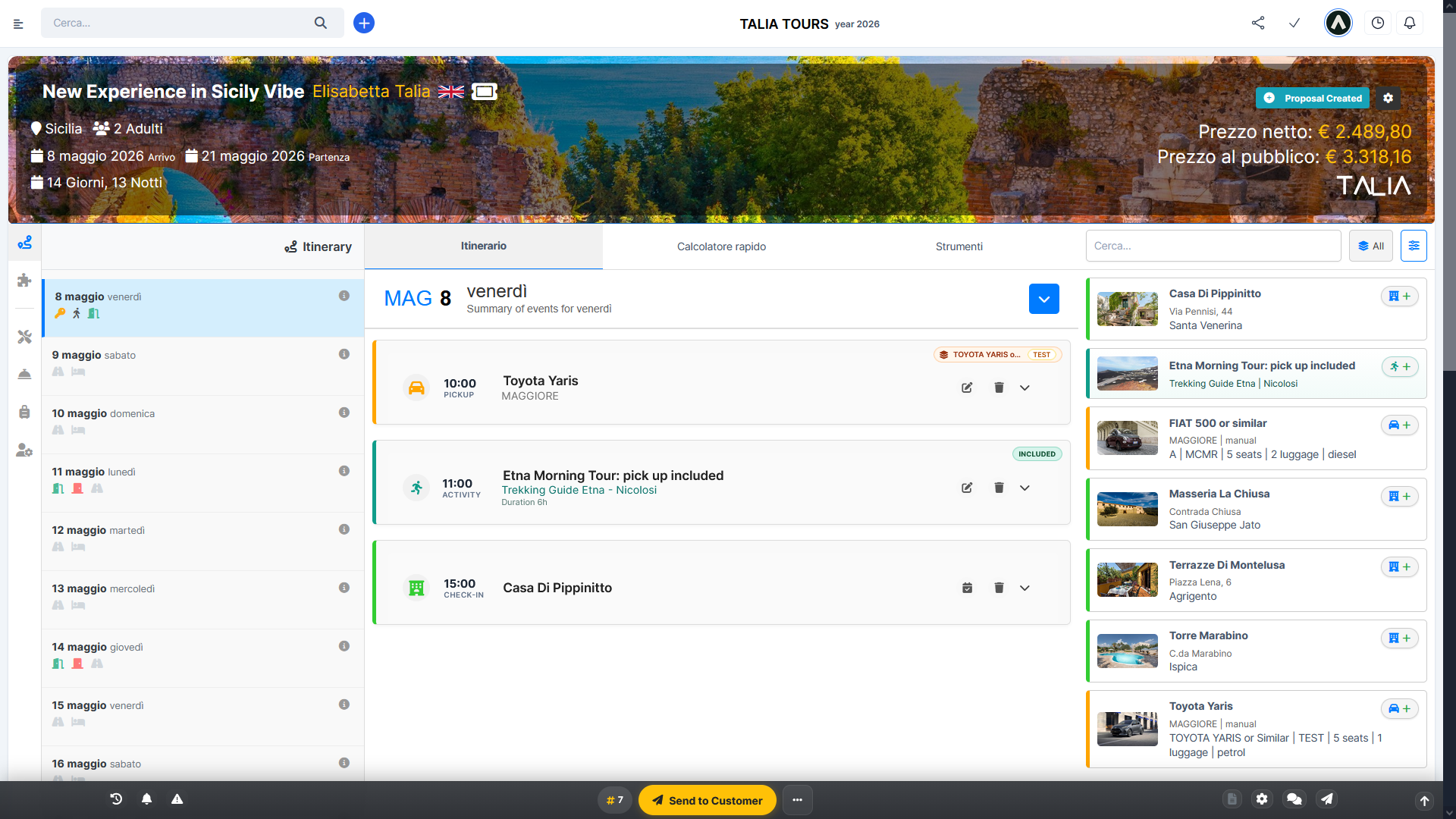 Build proposals that are structured, fast to update and easy to present.